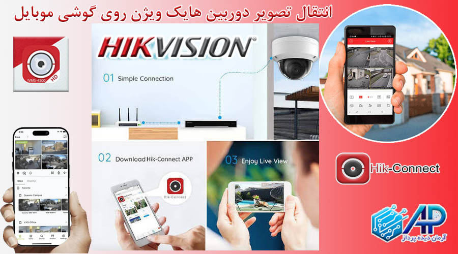 انتقال تصویر دوربین هایک ویژن روی گوشی موبایل